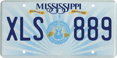 MS license plate XLS889