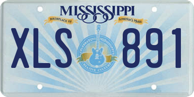 MS license plate XLS891