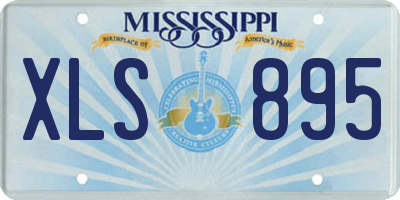 MS license plate XLS895