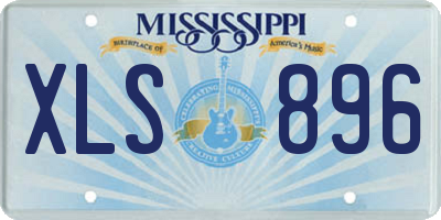 MS license plate XLS896