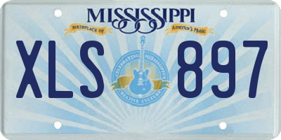 MS license plate XLS897