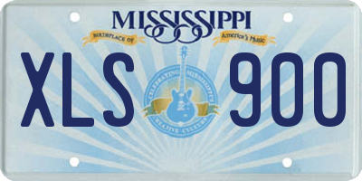 MS license plate XLS900