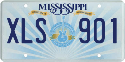 MS license plate XLS901