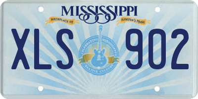 MS license plate XLS902