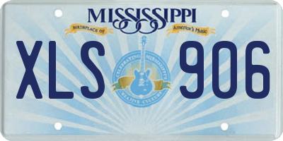 MS license plate XLS906