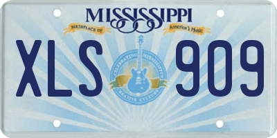 MS license plate XLS909