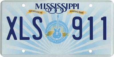 MS license plate XLS911
