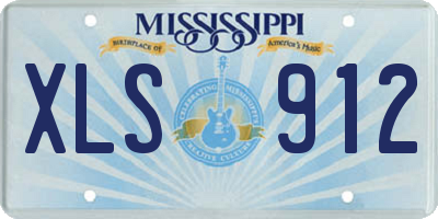 MS license plate XLS912