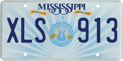 MS license plate XLS913