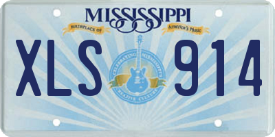 MS license plate XLS914