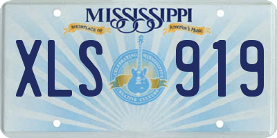 MS license plate XLS919