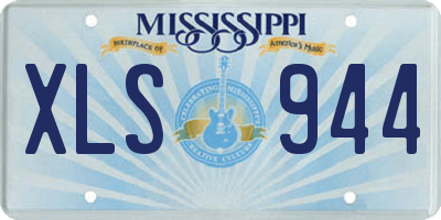 MS license plate XLS944