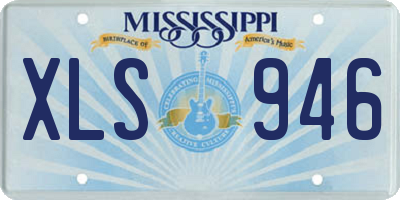 MS license plate XLS946