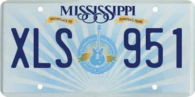 MS license plate XLS951