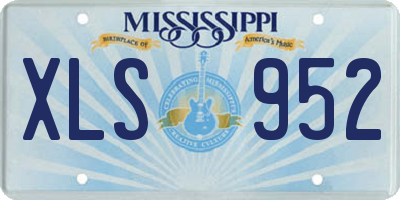 MS license plate XLS952
