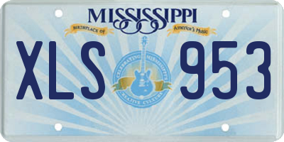 MS license plate XLS953