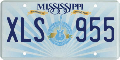 MS license plate XLS955