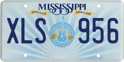 MS license plate XLS956