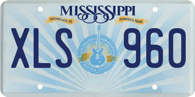 MS license plate XLS960