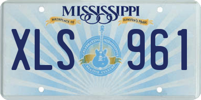 MS license plate XLS961
