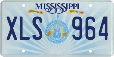MS license plate XLS964