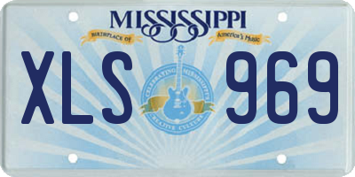 MS license plate XLS969
