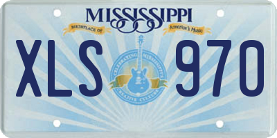 MS license plate XLS970