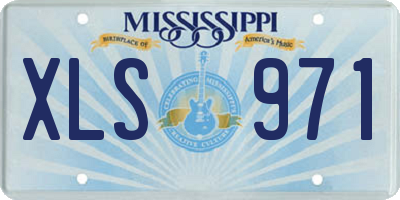 MS license plate XLS971