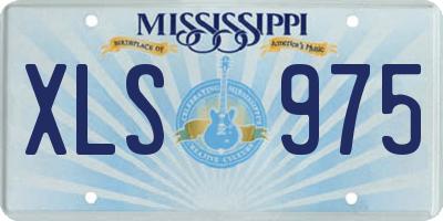 MS license plate XLS975