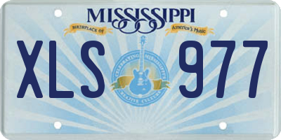 MS license plate XLS977