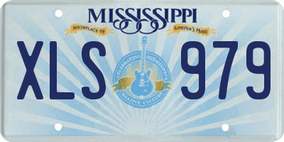 MS license plate XLS979