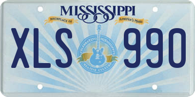 MS license plate XLS990