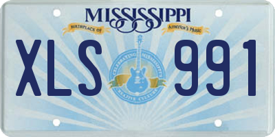 MS license plate XLS991