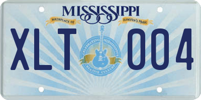 MS license plate XLT004