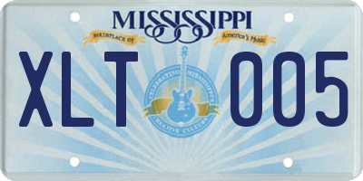 MS license plate XLT005