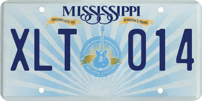 MS license plate XLT014