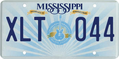 MS license plate XLT044