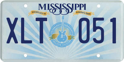 MS license plate XLT051