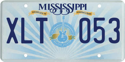 MS license plate XLT053