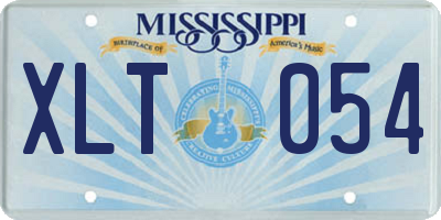 MS license plate XLT054