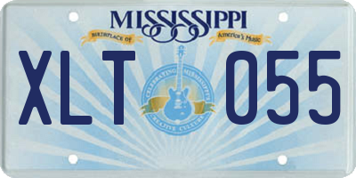 MS license plate XLT055