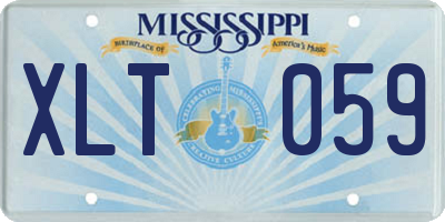 MS license plate XLT059