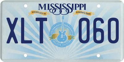 MS license plate XLT060