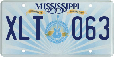 MS license plate XLT063
