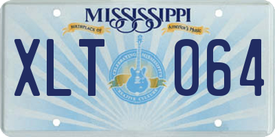 MS license plate XLT064