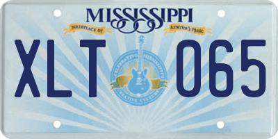 MS license plate XLT065