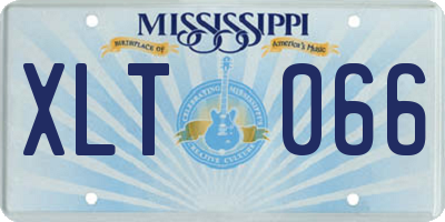 MS license plate XLT066