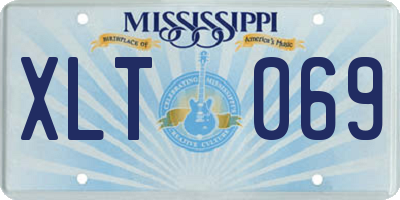 MS license plate XLT069