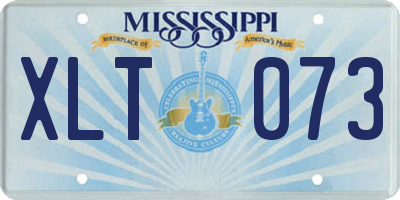 MS license plate XLT073