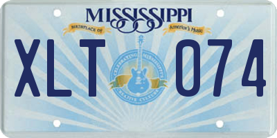 MS license plate XLT074